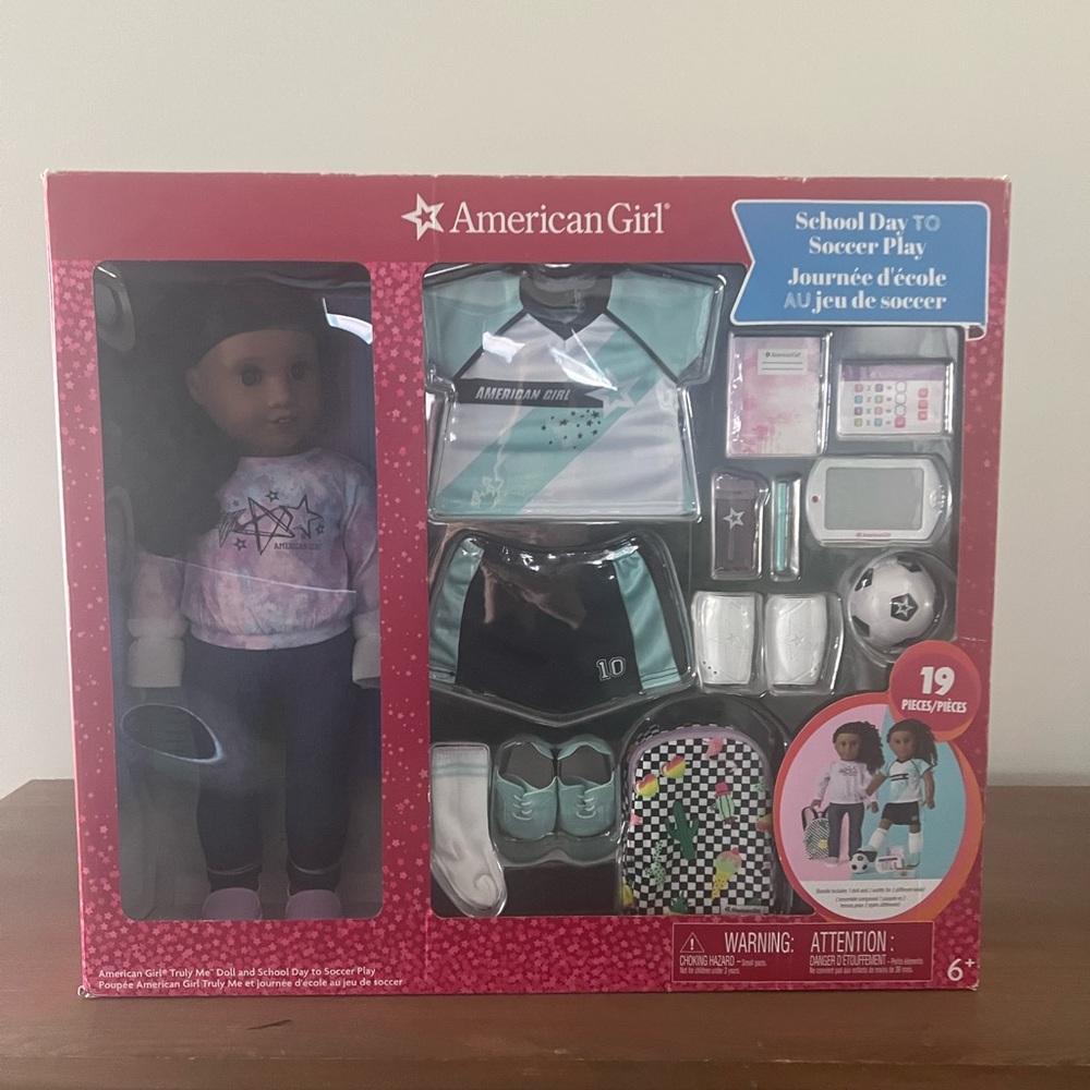 American Girl Doll School to Soccer Set